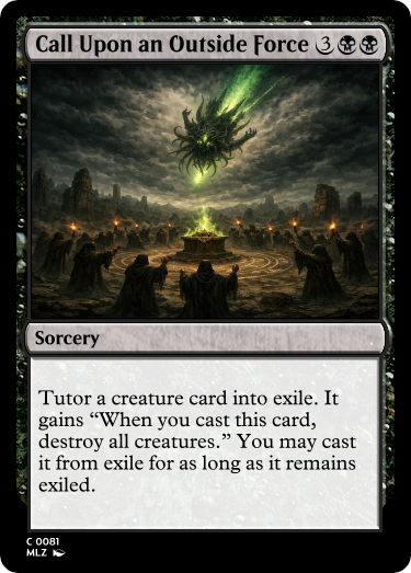 Call Upon an Outside Force